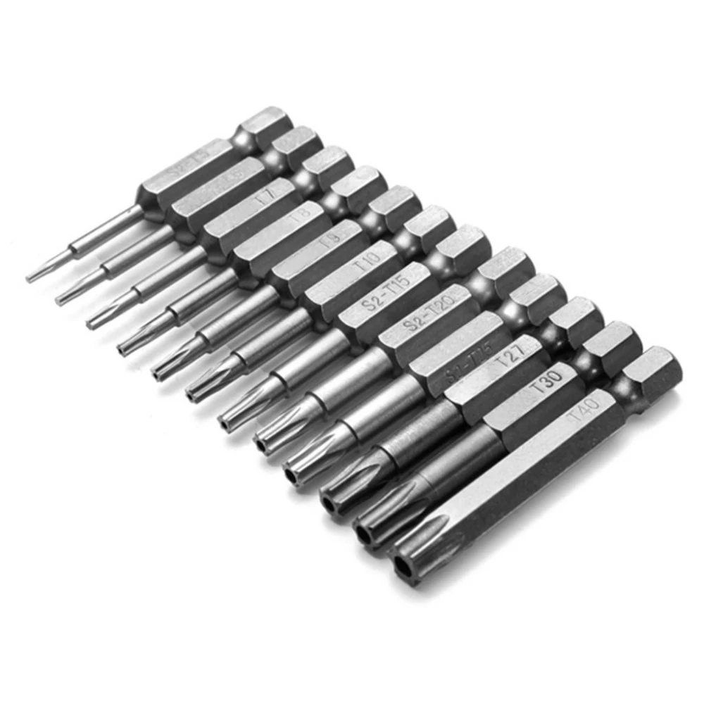 Набор насадок для отвертки Flexsteel 12 шт. S2 Security Torx электрической инструментов с