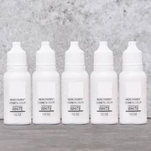 5 шт. 1/2 oz Перманентный Макияж Микро Пигмент чернил для татуажа, брови, подводка, губы для тату бодиарта Красота Инструменты татуировки чернила для макияжа белый
