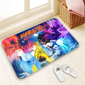 

H-P336 Custom Naruto #3 Doormat Home Decor 100% Polyester Pattern Door mat Floor Mat foot pad SQ00722-@H0336