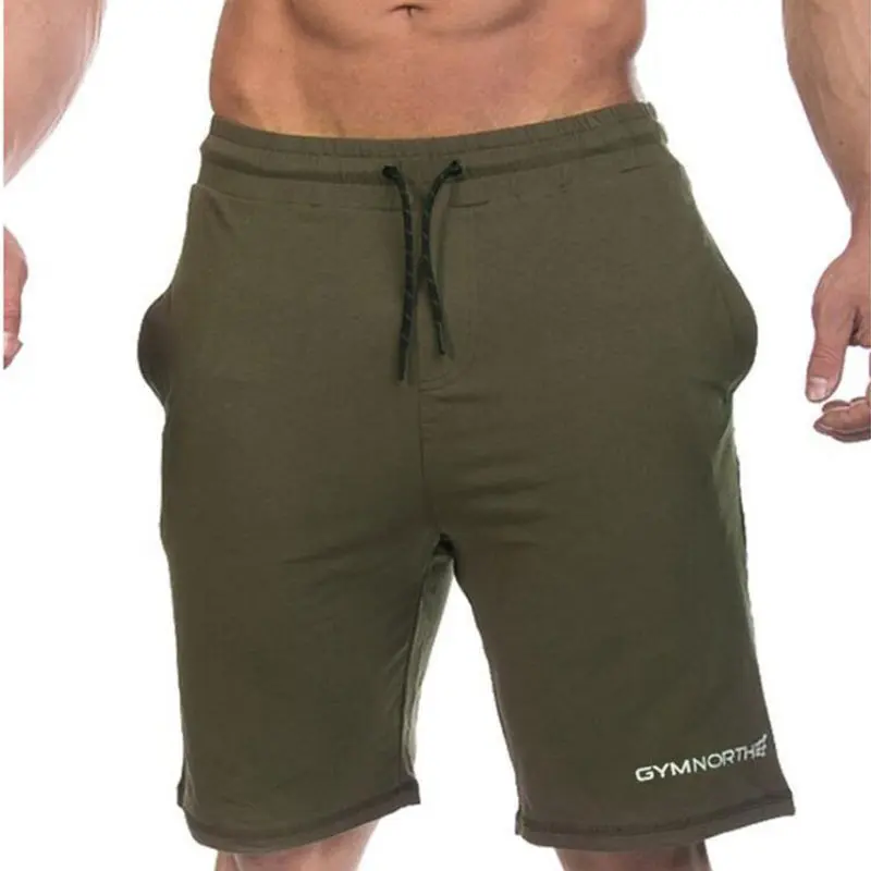 Mens Cotton Shorts Summer Gym Fitness Running Sports Jogging Workout