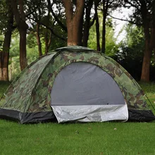 2 People Outdoor Camping Camouflage Tents Portable Beach Fishing Tent With Bag For Sports Hiking Climbing Tente