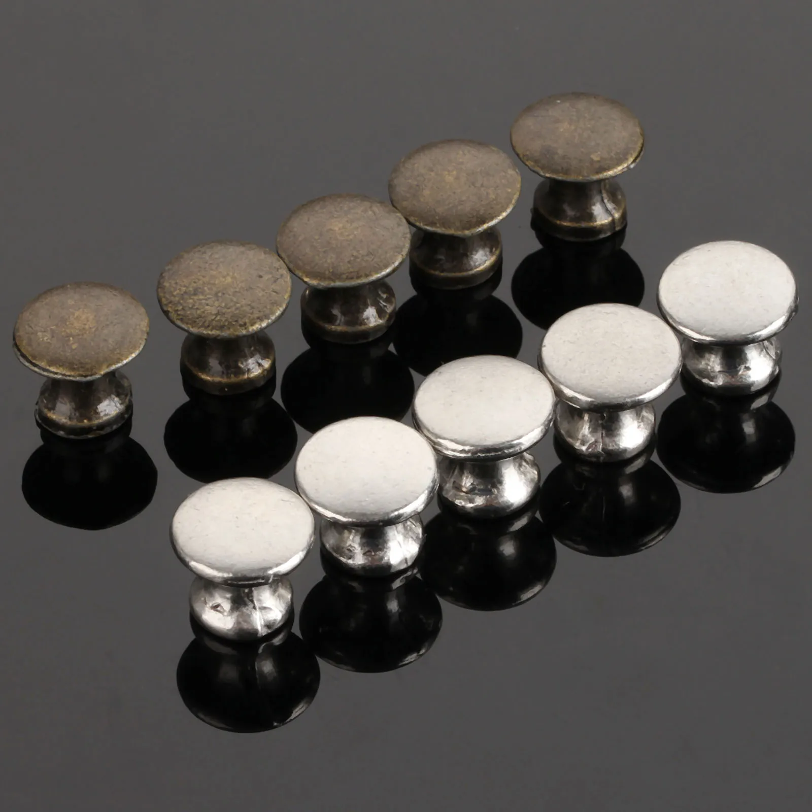 DRELD 5Pcs 12mm Antique Furniture Handle Mini Jewelry Box Knobs and