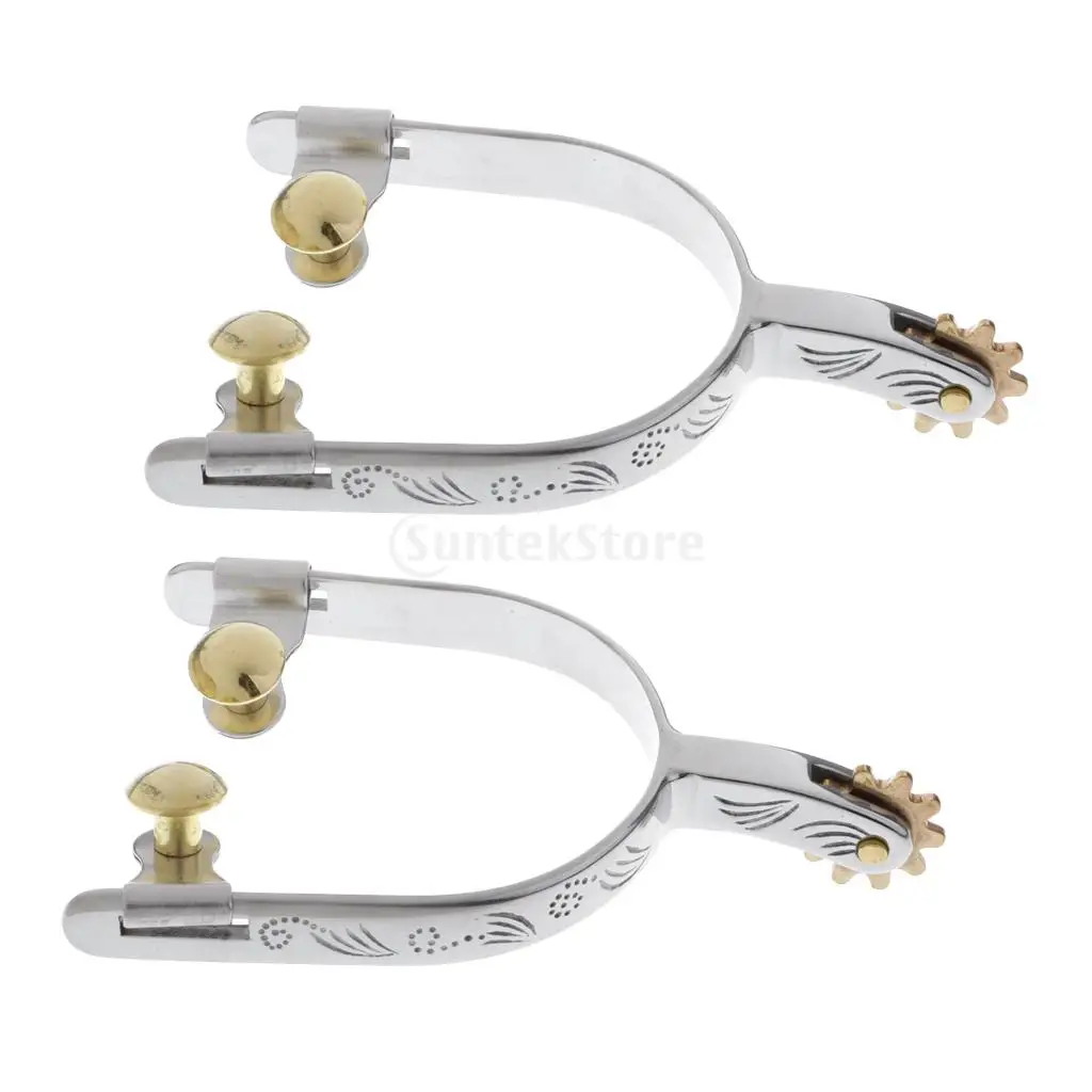 Men and Women Horse Spurs Equestrian Horse Riding Spurs Accessories 130mm/150mm