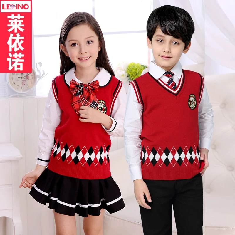 Brand LEHNO Autumn & Spring Boys&Girls School Uniforms Primary School