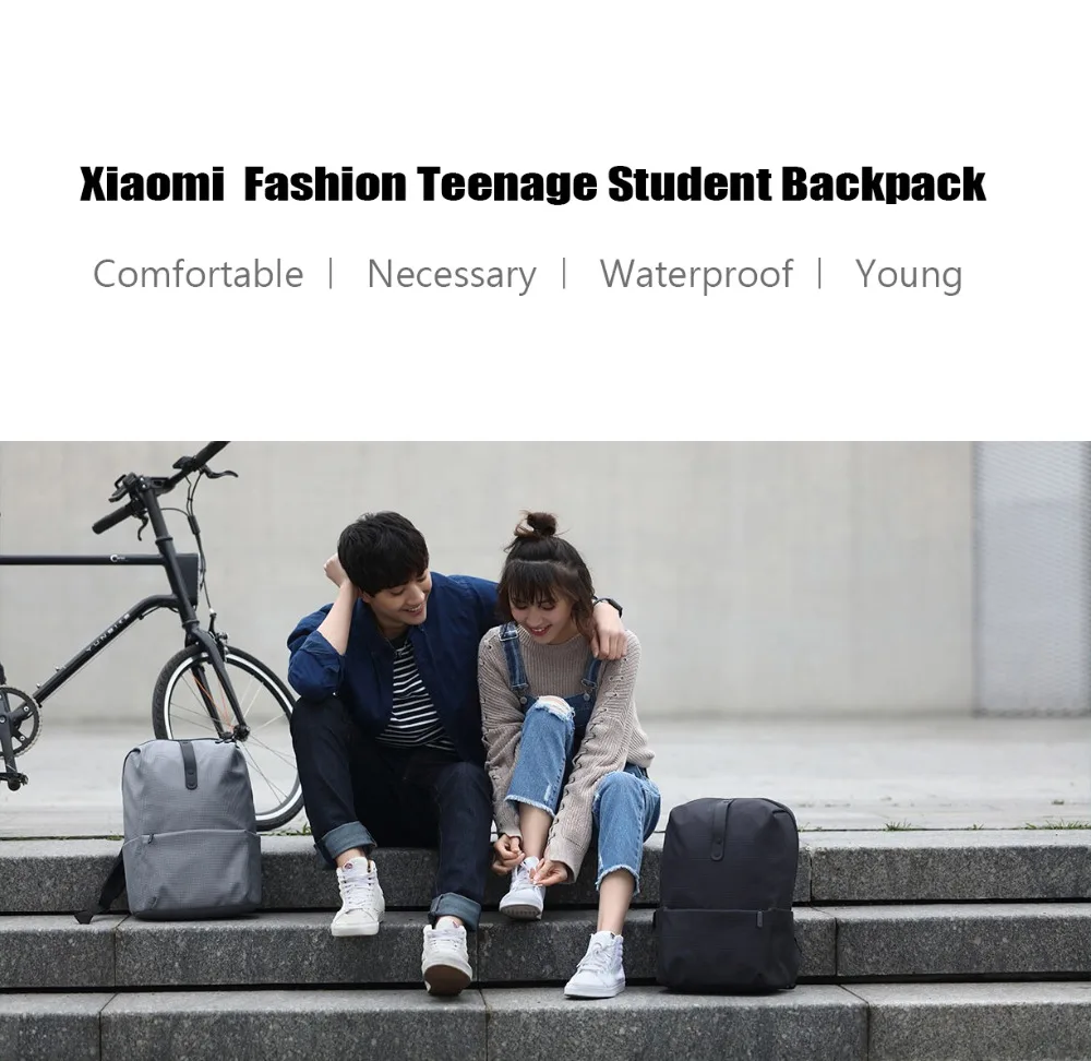 Xiaomi  Fashion  Backpack  With Large Capacity School Waterproof Laptop Polyester Bags for Man And Women  Travel and Business-7