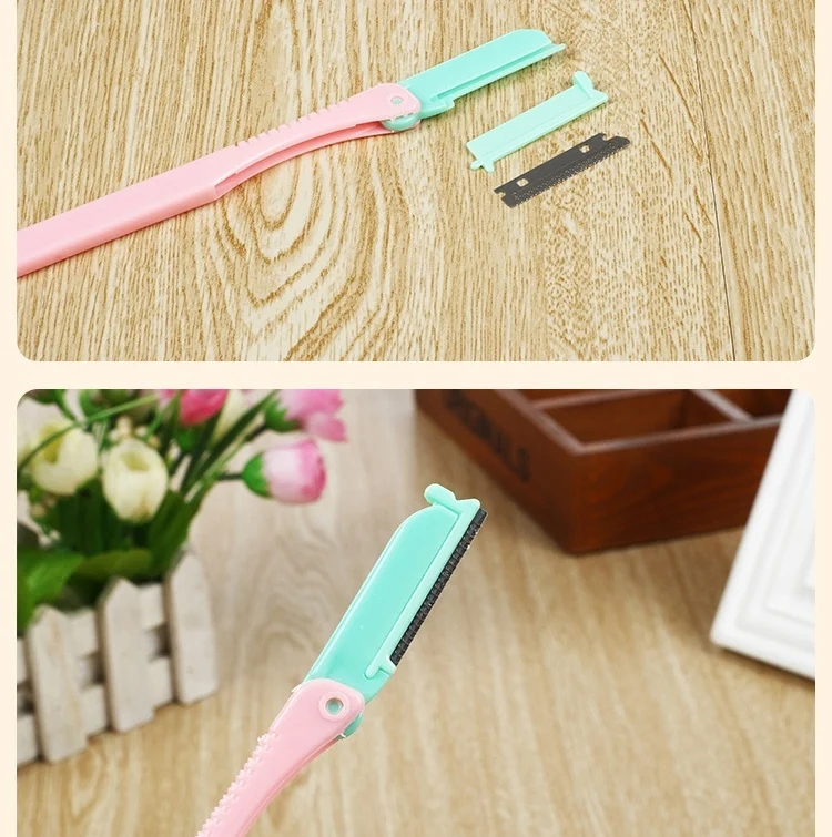 free shipping Eyebrow Razor easily eyebrows with replaceable blades M04