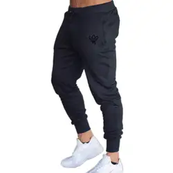 2017 высокое качество Jogger Брюки Для мужчин Фитнес Бодибилдинг тренажерные залы брюки для бегунов брендовая одежда осень пот брюки штаны