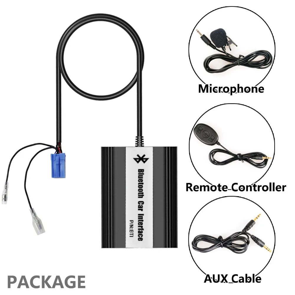 Bluetooth Hands Free адаптер автомобильный интегрированный USB AUX разъем интерфейс для Fiat 500