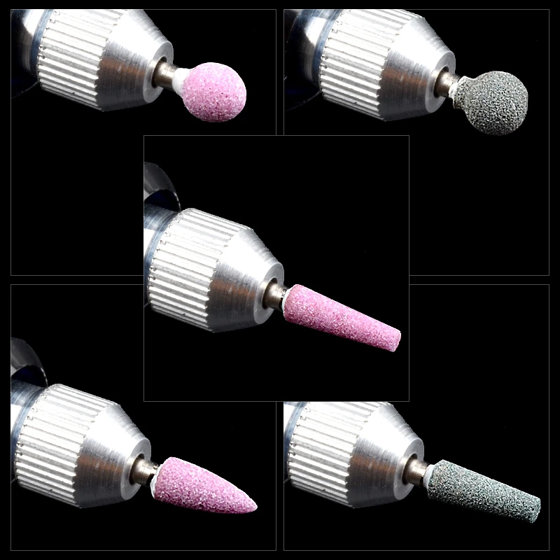 

5 Shape Nail Art Drill Bit Quartz Stone Rotate Cuticle Cutter Polish Files Milling For Electric Manicure Machine Pedicure Tools