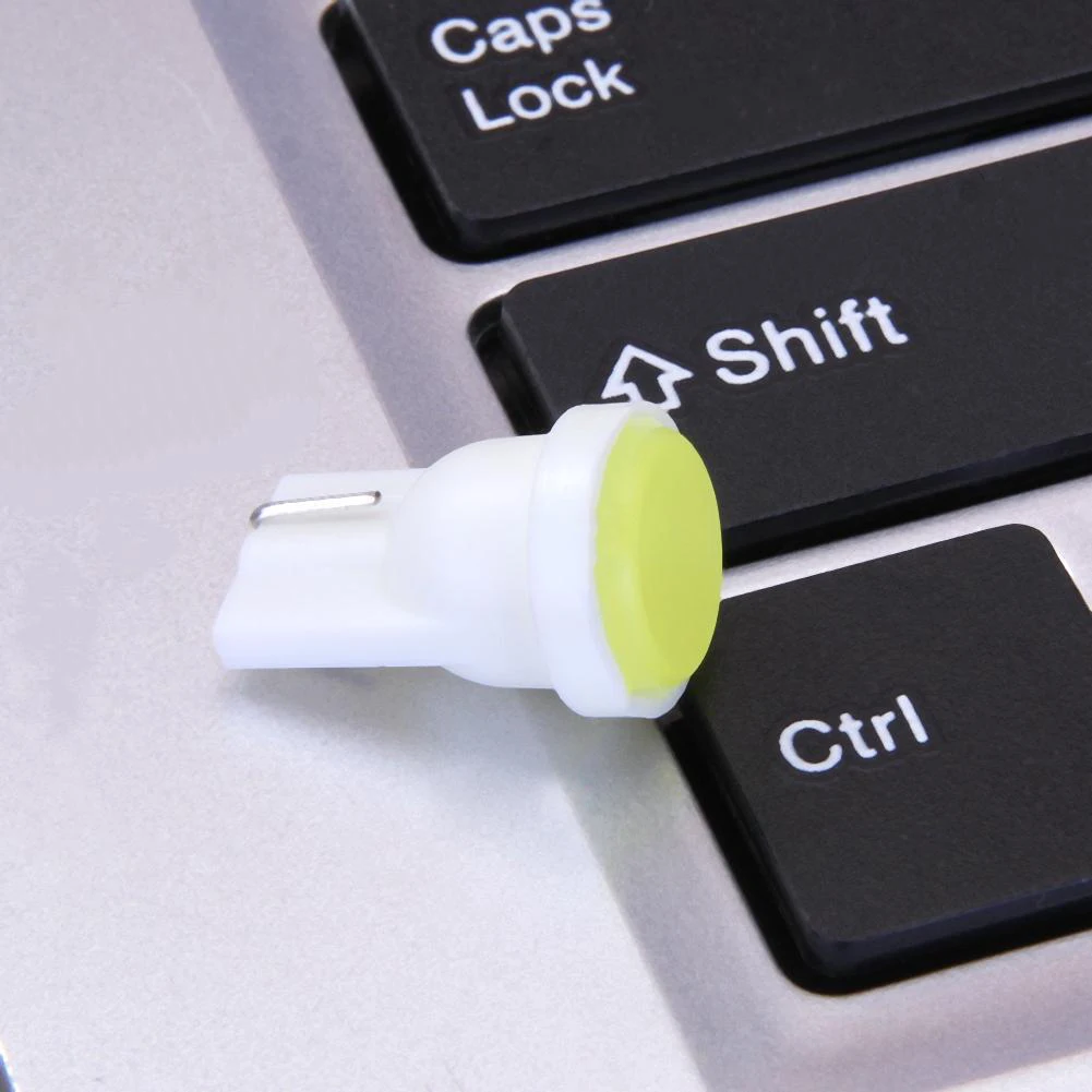 Wholesale 10pcs T10 LED Light COB W5W Car Width Wedge Door Side Light Auto Tail License Plate Lights 12V White Lamp Bulb