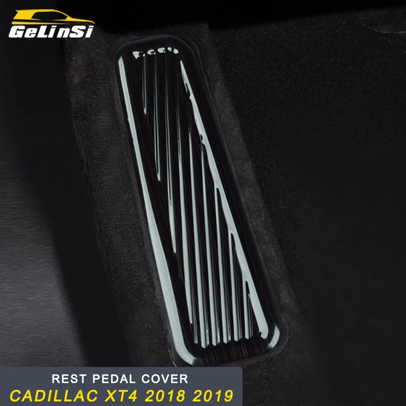 

GELINSI Rest pedal cover stickers cover Interior Accessories For Cadillac XT4 2018 2019 Auto Car-styling
