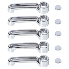 beler 5x Car Triple Chrome ABS Plastic Door Handle Cover Trim For JEEP Wrangler JK Liberty Dodge 2007 2008 2009 2010 2011 – 2015