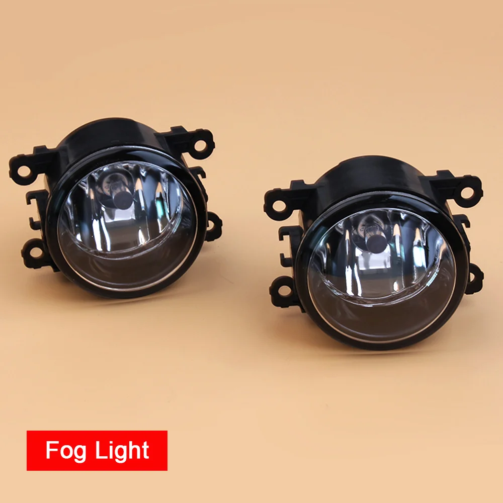 1 пара Автомобильная 12В противотуманная фара в сборе с туман светильник хром Чехлы и провода реле переключатель кнопка для Ford Focus 2012 2013 - Цвет: Fog Light