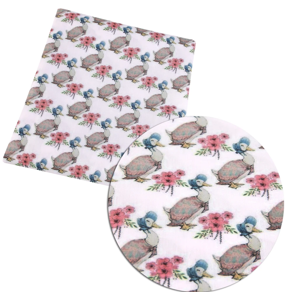 Давид аксессуары 50*145 см мультфильм лоскутное полиэстер хлопок ткань для ткани Дети Домашний текстиль для шитья куклы тильда, c3052