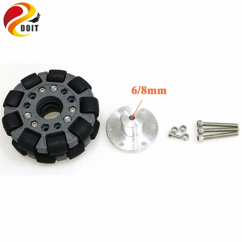 

4pcs/lot 100mm Omni-directional wheel 4 inch Omni wheel for Robot Competition Robocup/Robocon/DIY/Robot Study with Metal Hub