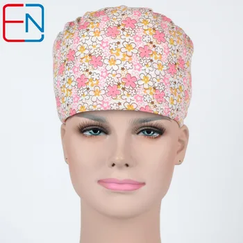 

Hennar Womens Scrub Caps Tie Back With Elastic Bands Adjust Size Freely Caps Masks Medical Surgical Doctor Caps Perfect Sewing
