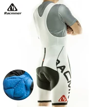 Racmmer мужские летние шорты-комбинезон с для велоспорта Coolmax 5D гелевая накладка на велосипед Биб колготки Mtb Ropa Ciclismo влагоотводящие брюки# BD-01