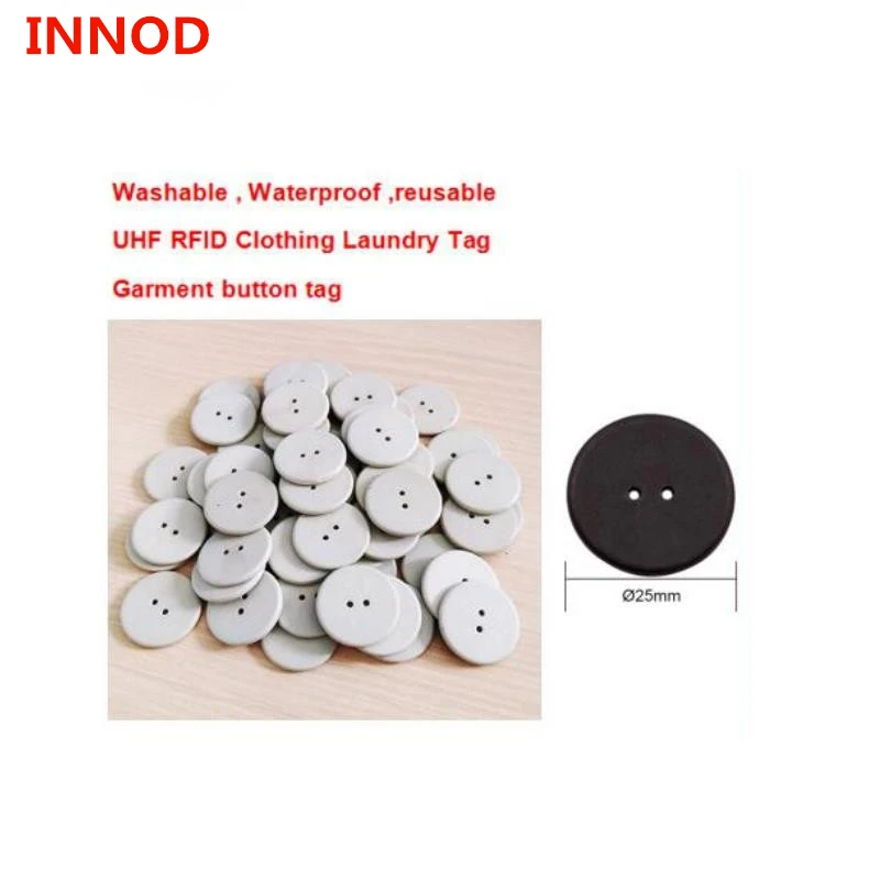 UHF RFID laundry tag 860 960MHZ Alien Higgs3 chip PPS material garment