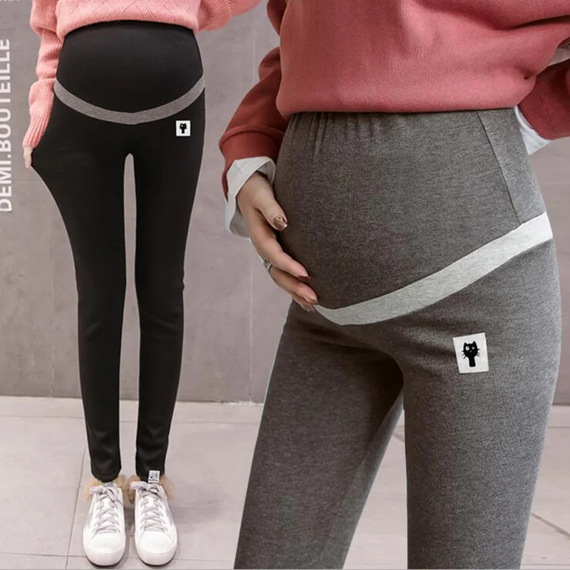 

Pregnancy trousers legging maternity yoga pants 2019 new spring slim high waist pregnant cotton sports pant summer wear clothes