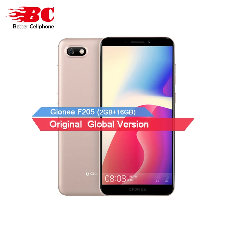 Новый оригинальный GIONEE F205 Android 7 1 MTK6739 4 ядра 3 ГГц г LTE смартфон 5 45 дюймов 2 ГБ