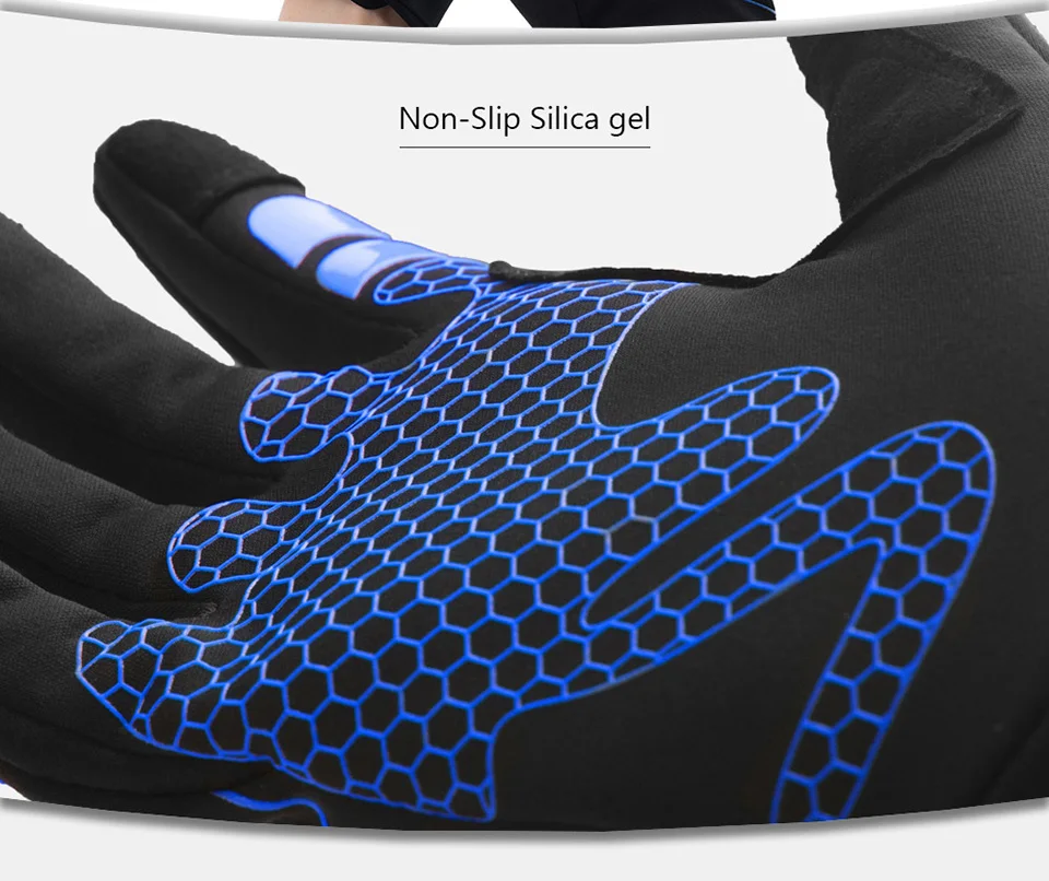 Boodun велосипедные перчатки полный палец Сенсорный экран теплые перчатки для катания на велосипеде противоскользящие противоударные бейсболка для походов с защитной сеткой велосипедные перчатки