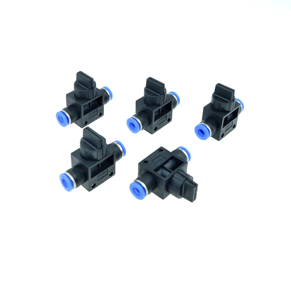 Hand Valve 6mm x 6mm Pipe Connect T-joint 2-Way Flow Limiting Pneumatic Valve Speed Controller 3 pcs inline airflow control 12mm x 12mm push in quick connecter 2 way flow limiting pneumatic valve speed controller