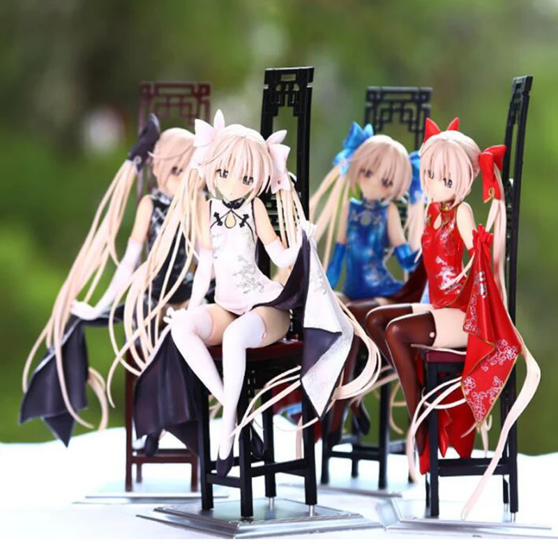 

17cm anime figure yosuga no sora figures nendoroid sexy girls Action Figure PVC Collection sexy Cheongsam girl figure toys