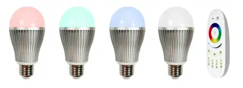 

[Seven neon]AC85-265V E26/E27/B22 Wifi 2.4G Remote Control Led Lamp Brightness RGBW Dimmable LED Bulb