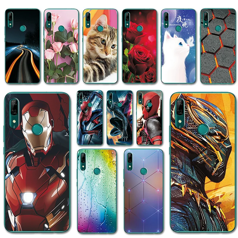 

For Huawei P Smart Z Brilliant Case Cover STK-LX1 iron Man Case Silicone For Huawei P Smart Z Phone Bags PSmart Z STK-LX1 6.59"