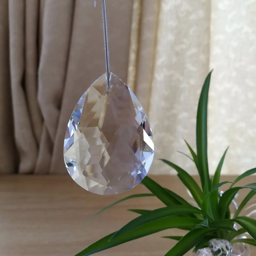 50mm 15units Clear Crystal Prism Chandelier Prisms Lighting Suncatchers