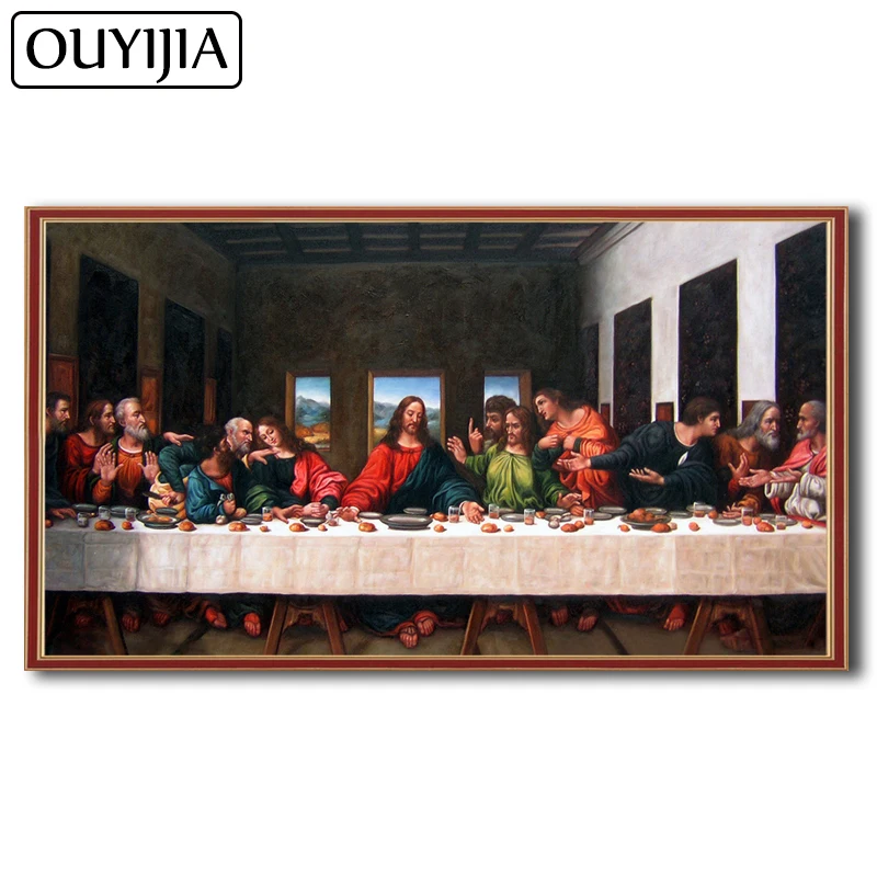 

OUYIJIA Atr Oil Vinci Christ Last Supper 5D DIY Diamond Painting Embroidery Diamond Rhinestone Mosaic Decoration Religion