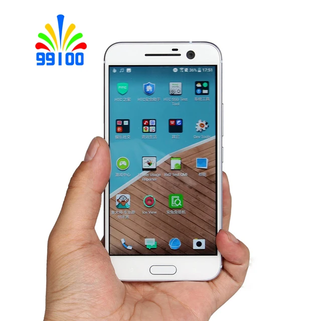Разблокированные сотовые телефоны htc 10 (M10) 4 Гб + 32 ГБ, Встроенная память 5,2 "экран Qualcomm820 android 6,0 отпечатков пальцев 4G-LTE Быстрая зарядка 3,0