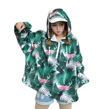 Куртка Осенняя ветровка Хип-хоп Женская куртка с капюшоном пуловер на молнии спортивный костюм куртки модная уличная куртка