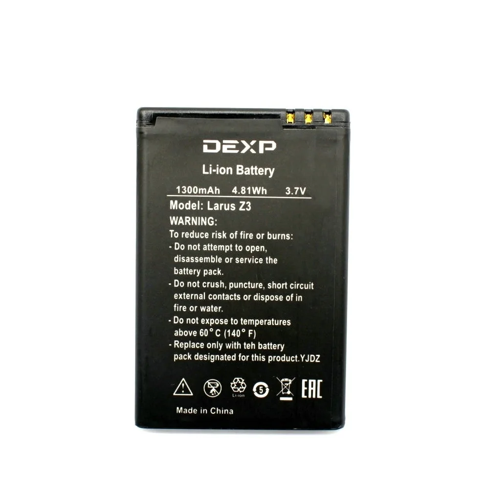 

2019 Newest 1300mAh Li-ion Z3 Battery for DEXP Larus Z3 Phone Replacement Batteries Bateria