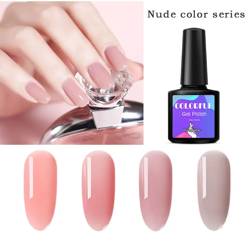

Gel Nail Polish gel 8ml Nude Pink Color Gel Polish Soak Off uv Gel Varnish Lacquer Nail Art Vernis Semi Permanant