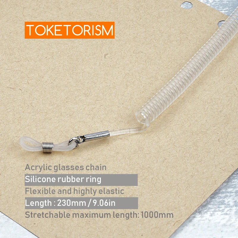 Toketorism Гибкая телефонная линия Дизайн Винтажные цепи для очков модный шнурок для очков держатель солнцезащитных очков шнур TM18
