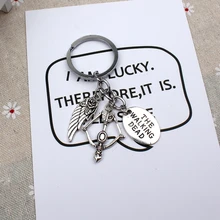 

Round The Walking Dead Cudgel &Zombie Pendant Fashion Jewelry keychain