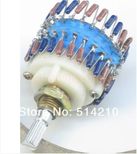 Dale 23 шаговый аттенюатор Stero объемный потенциометр 2X 50K|stepped attenuator|volume attenuatorpotentiometer