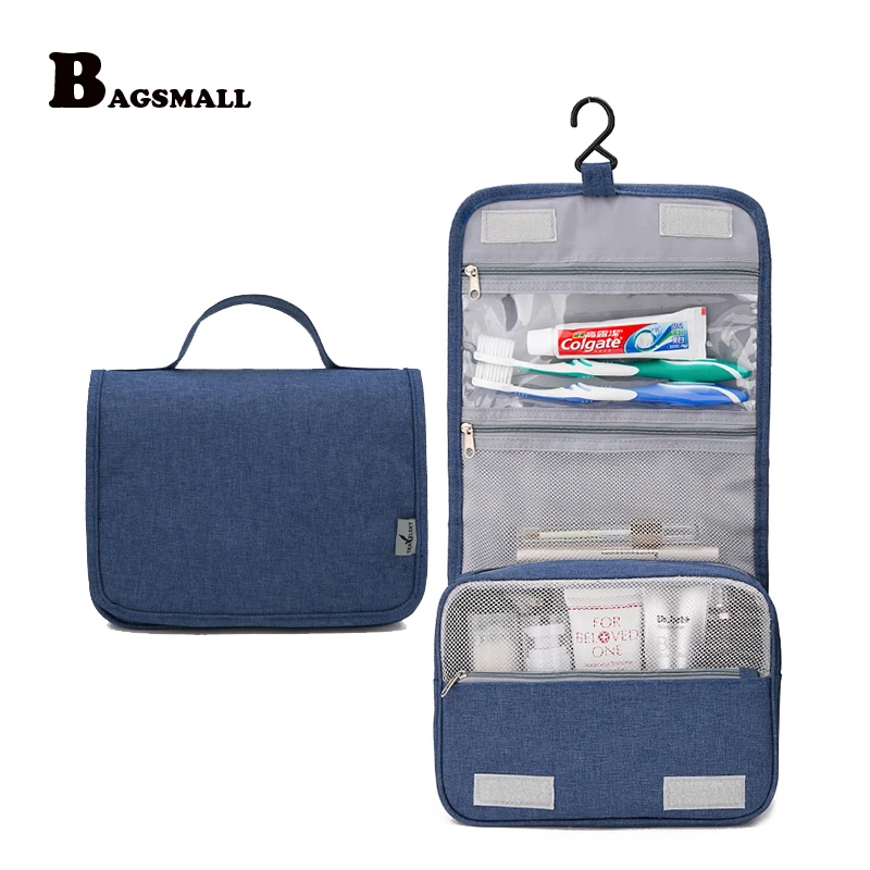 BAGSMALL Waterproof Hanging Travel Toiletry Bag Carryon Cosmetic Case