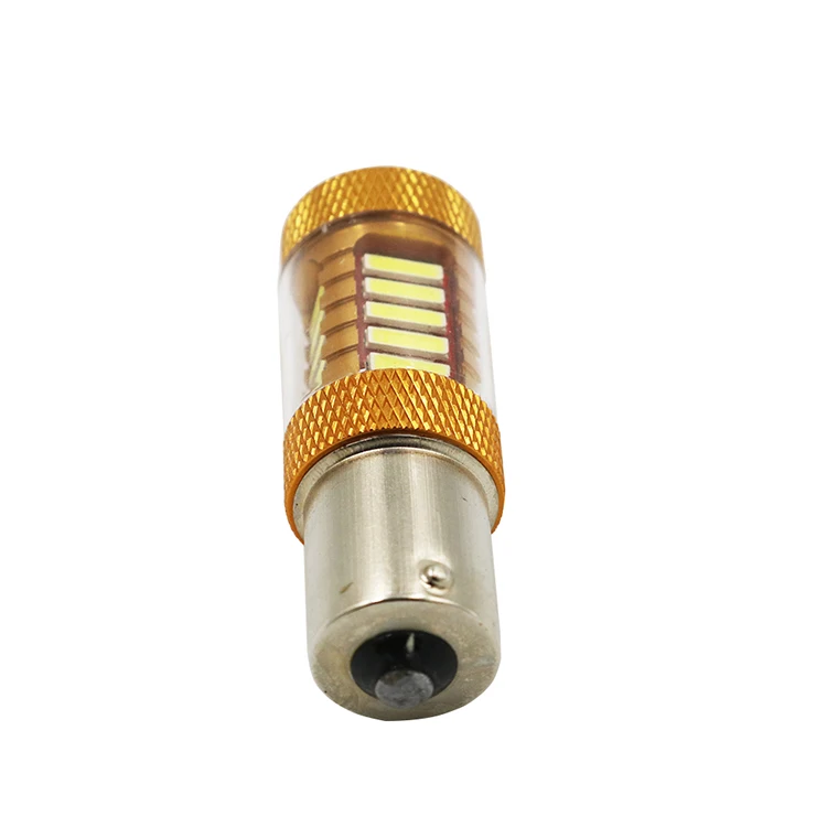 YSY 2 шт. S25 1156 BA15S 27SMD 7020 чип Автомобильный светодиодный лампы, юыелирные белые широкие стоп-сигнал поворота сигнального фонаря 12 V