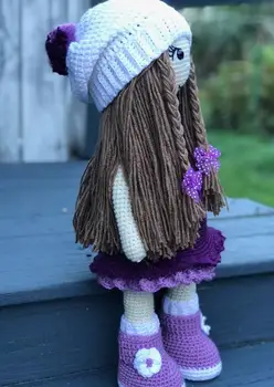 

crochet armigurumi rattle girl model number 872