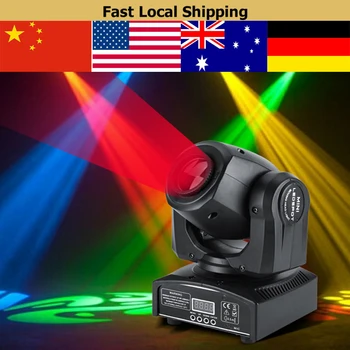 

VGEBY 2pcs/set 30W LED Moving Head Stage Light DMX512 Disco Clubs Party Effect Lights Party Disco Show DJ Lighting Effect Lamp