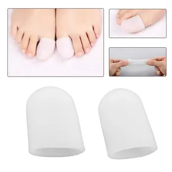 

2Pcs Silicone Gel Toe Tube Toe Caps Toe Cushions Foot Corns Remover Finger Toe Protect Body Massager Insoles Health Care