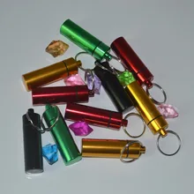 10 шт. водонепроницаемый алюминиевый таблетница держатель для лекарств контейнер для таблеток с брелоком портативный открытый первой помощи здравоохранения