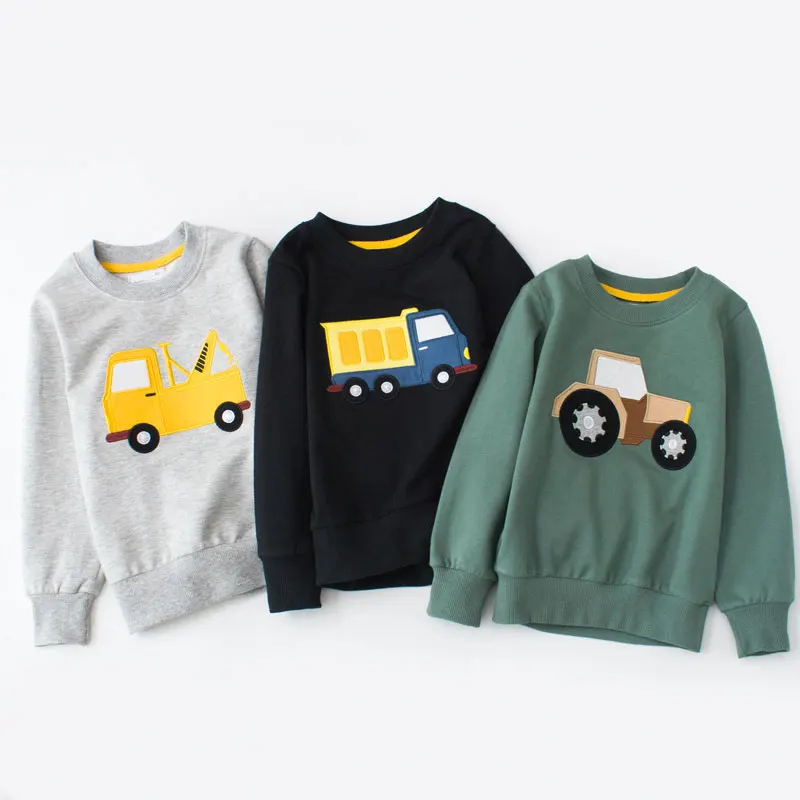 

Brand Children's Clothing Autumn Sweatshirt Spring Boy Girl Hoodie Kids Cotton Black Hoodies Cartoon Pattern Ramie Cotton Blazer