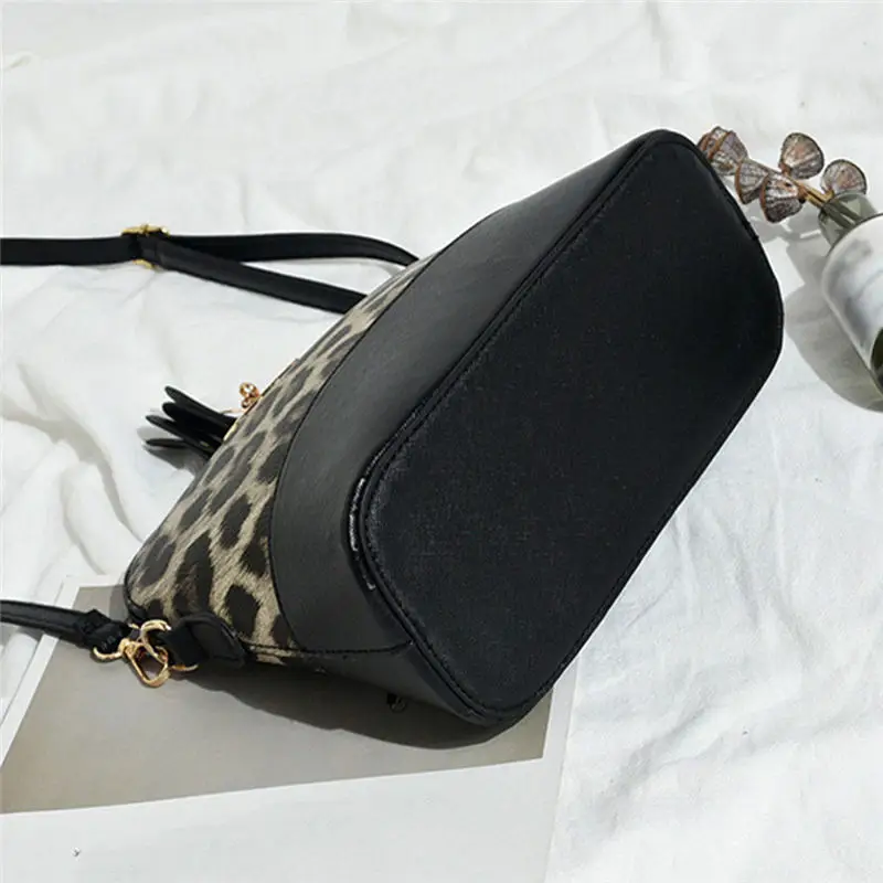 Leopard Print Fawn Pendant Shoulder Bag Crossbody Bag for Women 2019 Messenger Bags women's bag bolsa feminina sac a main 40AP1621