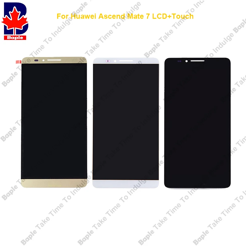

For Huawei Mate 7 LCD Display+Touch Screen Original Assembly Replacement For Ascend MATE 7 Phone 3 Colors Free Shipping
