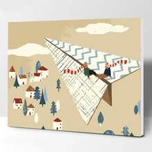 Картина бесплатно полета DIY картина по номерам Современная Настенная живопись ручная роспись маслом на холсте для домашнего декора