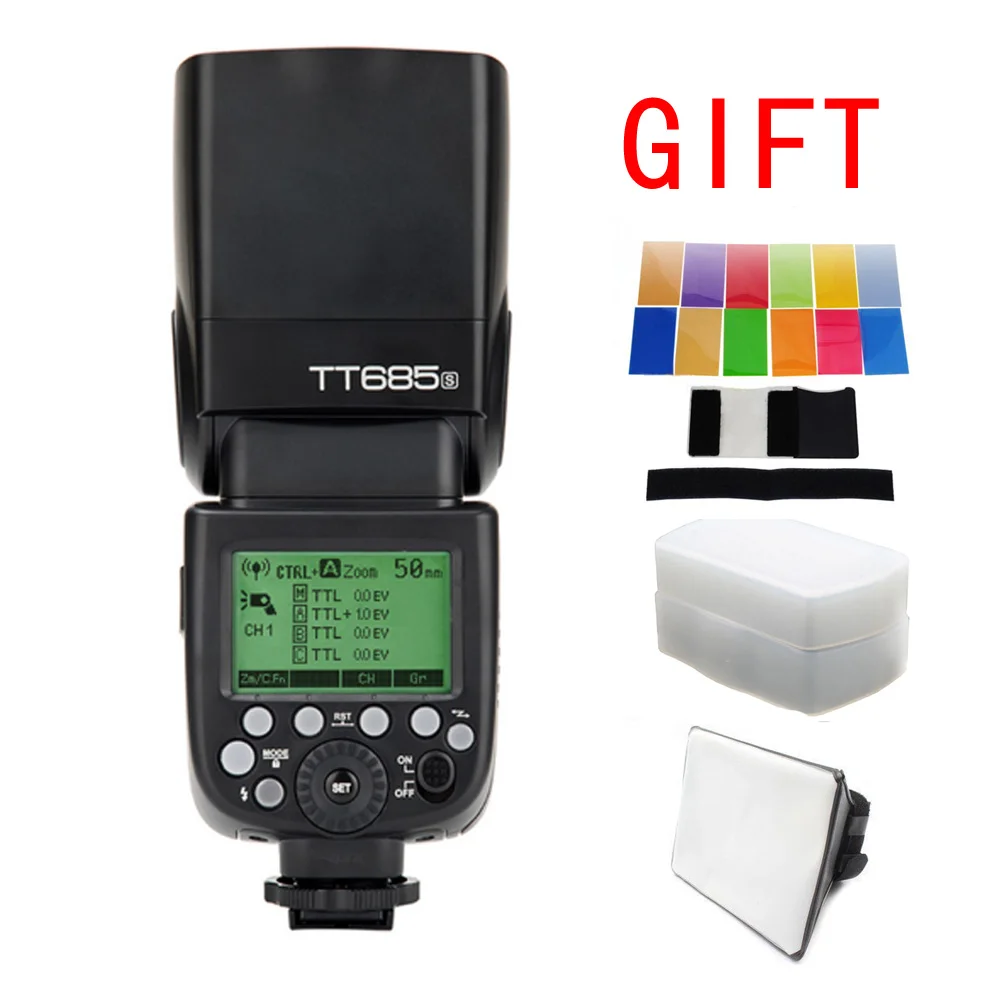 Godox TT685S 2.4G HSS 1/8000s TTL GN60 Wireless Speedlite Flash for
