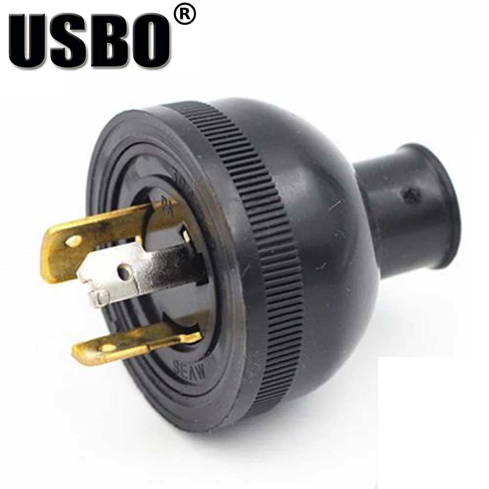 

Black 250V 30A American Generator control panel Anti-off converter plug NEMA US 3 pole industry power plug inline wire connector